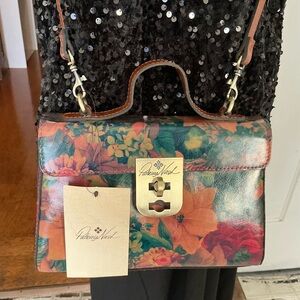 Patricia Nash Carisbrooke Satchel Multicolor Floral NWT $199